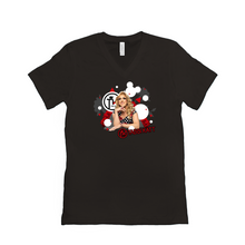 Load image into Gallery viewer, Tabbi Polka-Pop V Neck Tee
