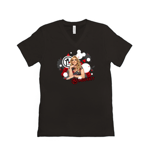 Tabbi Polka-Pop V Neck Tee