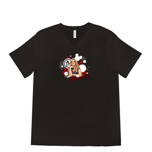 Tabbi Polka-Pop V Neck Tee