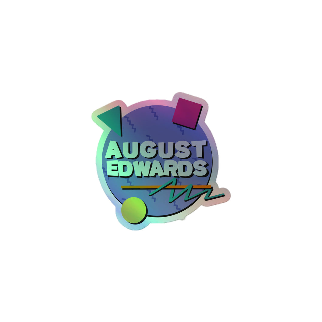 August in the 90s Holographic Sticker