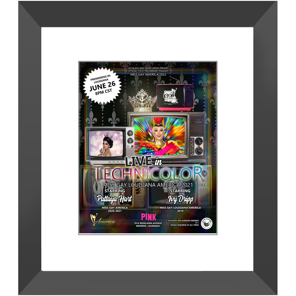 Technicolor framed 8x10 print