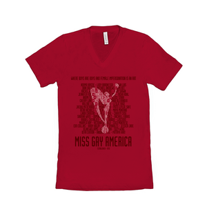 MGA Legacy in Red V Neck Supersoft Tee