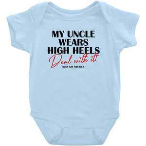 "My Uncle Wears" Newborn Onesie