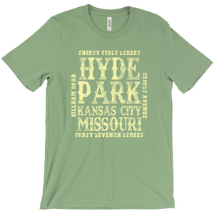 Hyde Park Block Tee in Green