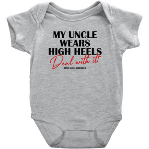 "My Uncle Wears" Newborn Onesie