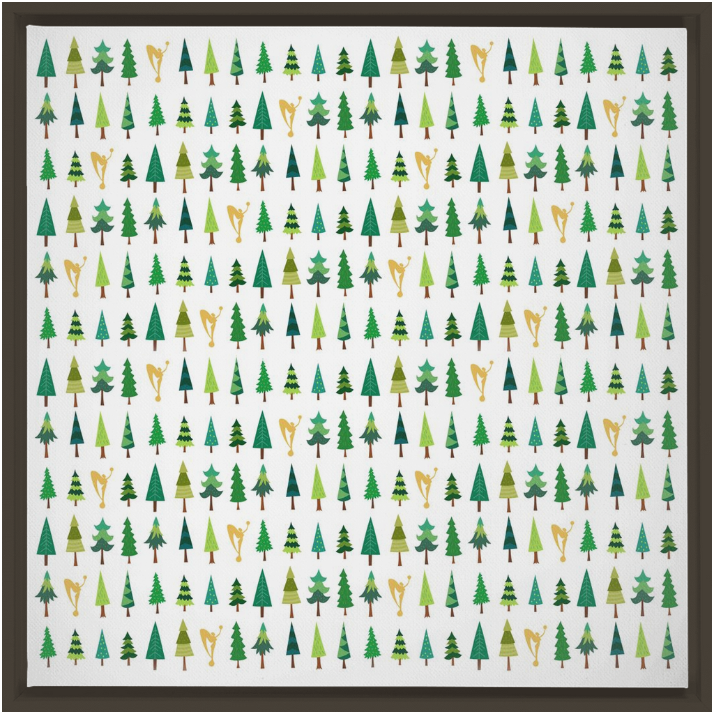 Excellence Tree Framed Canvas Print
