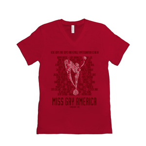 MGA Legacy in Red V Neck Supersoft Tee