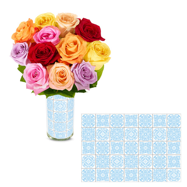 MR One Dozen Multicolor Roses