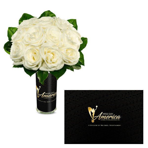 MGA Dozen White Excellence Roses