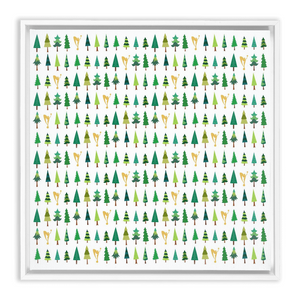 Excellence Tree Framed Canvas Print