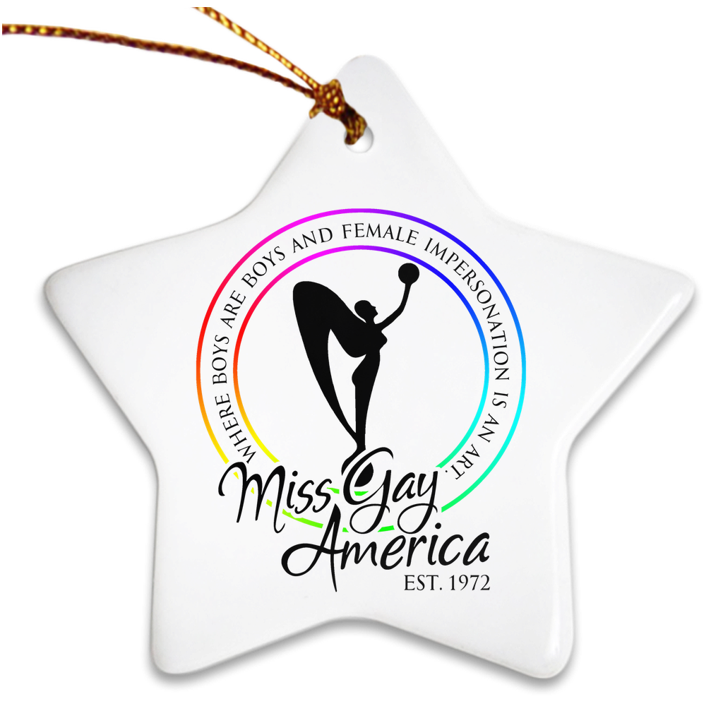 MGA Pride Star Ceramic Ornament