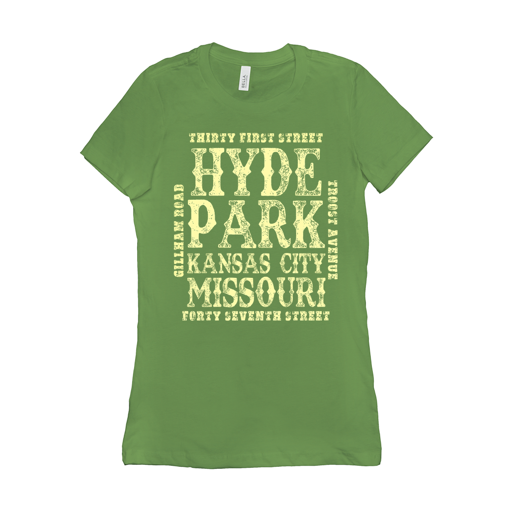 Hyde Park Block Ladies Block Tee in Green