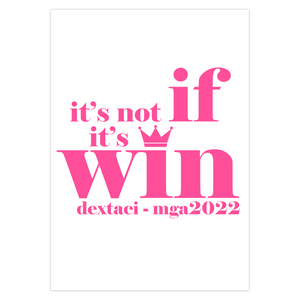 "If/Win" Blank Greeting/Note Card