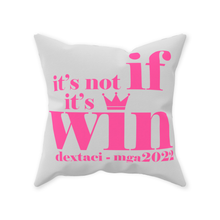 Load image into Gallery viewer, &quot;If/Win&quot; 16&quot; Office Throw Pillow
